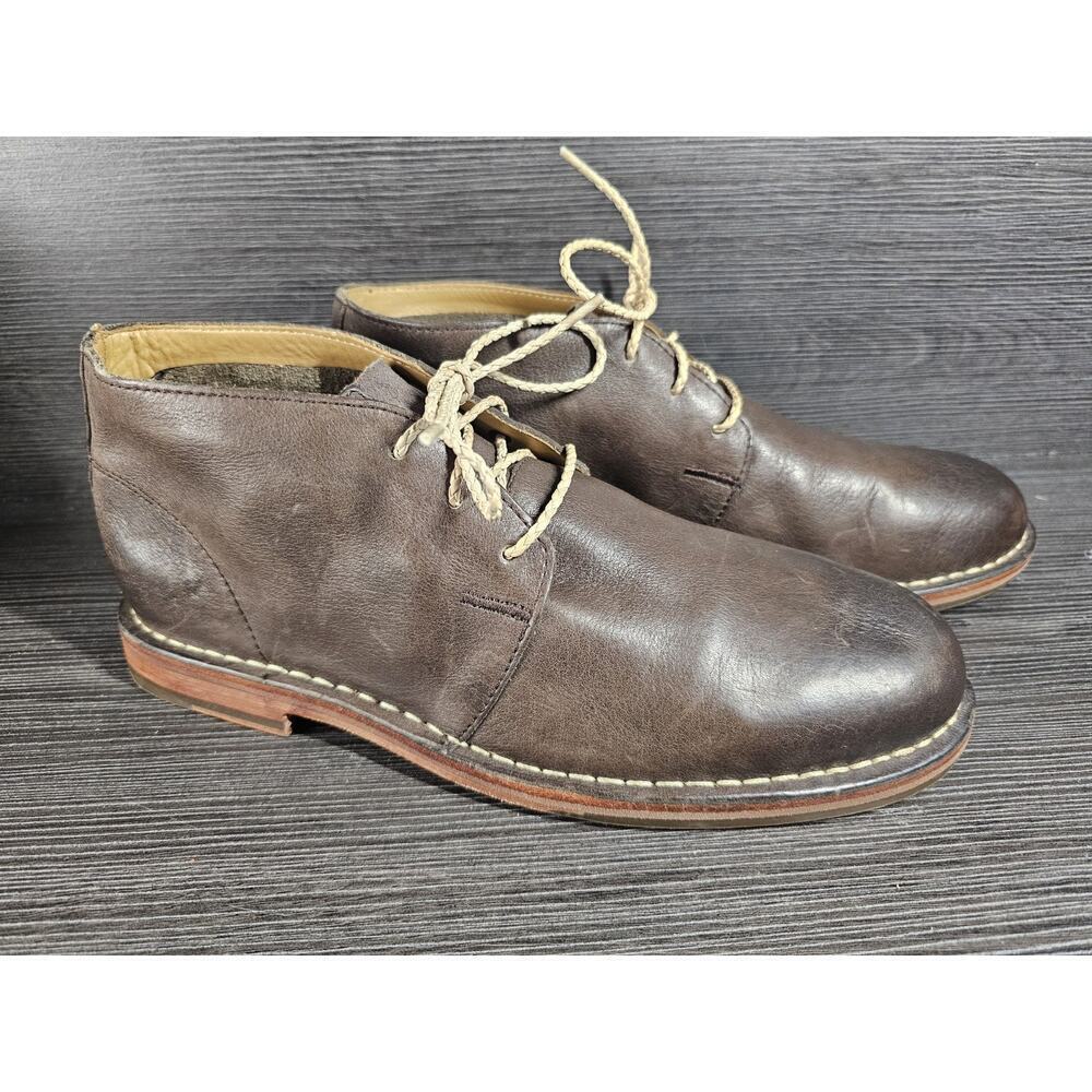 Cole Haan Brown Leather Glenn Chukka Ankle Boots Shoes 161 C13188 Mens Size 9 M